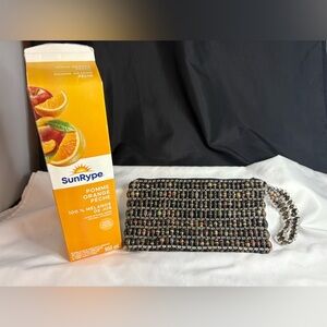 Beaded ladies Kenya paper clutch
